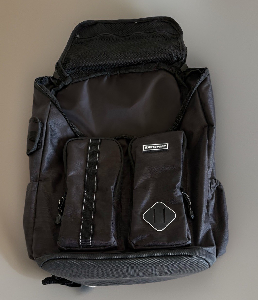 Eastsport Black Backpack Multi-Pocket School Travel Bag Large