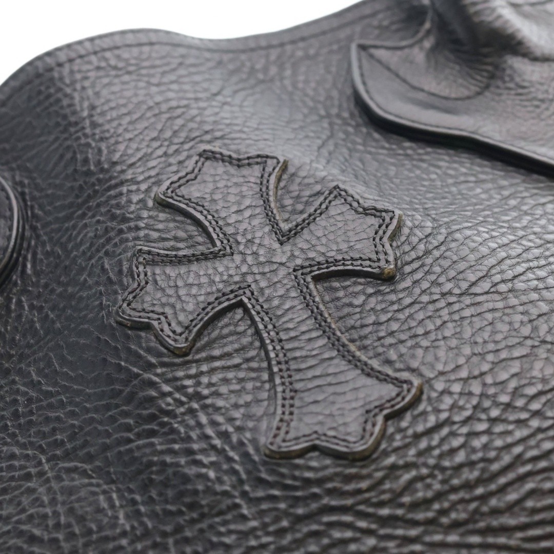 Chrome Hearts FS TOTE LEATHER BAG WITH CROSS PATCH Used e7ce51e9c522a5c63372733b