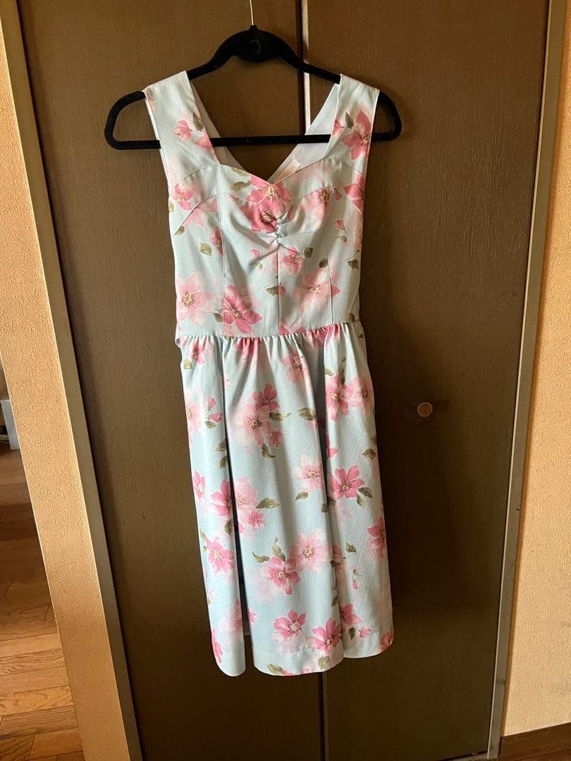 Liz Lisa Floral pattern back ribbon dress
