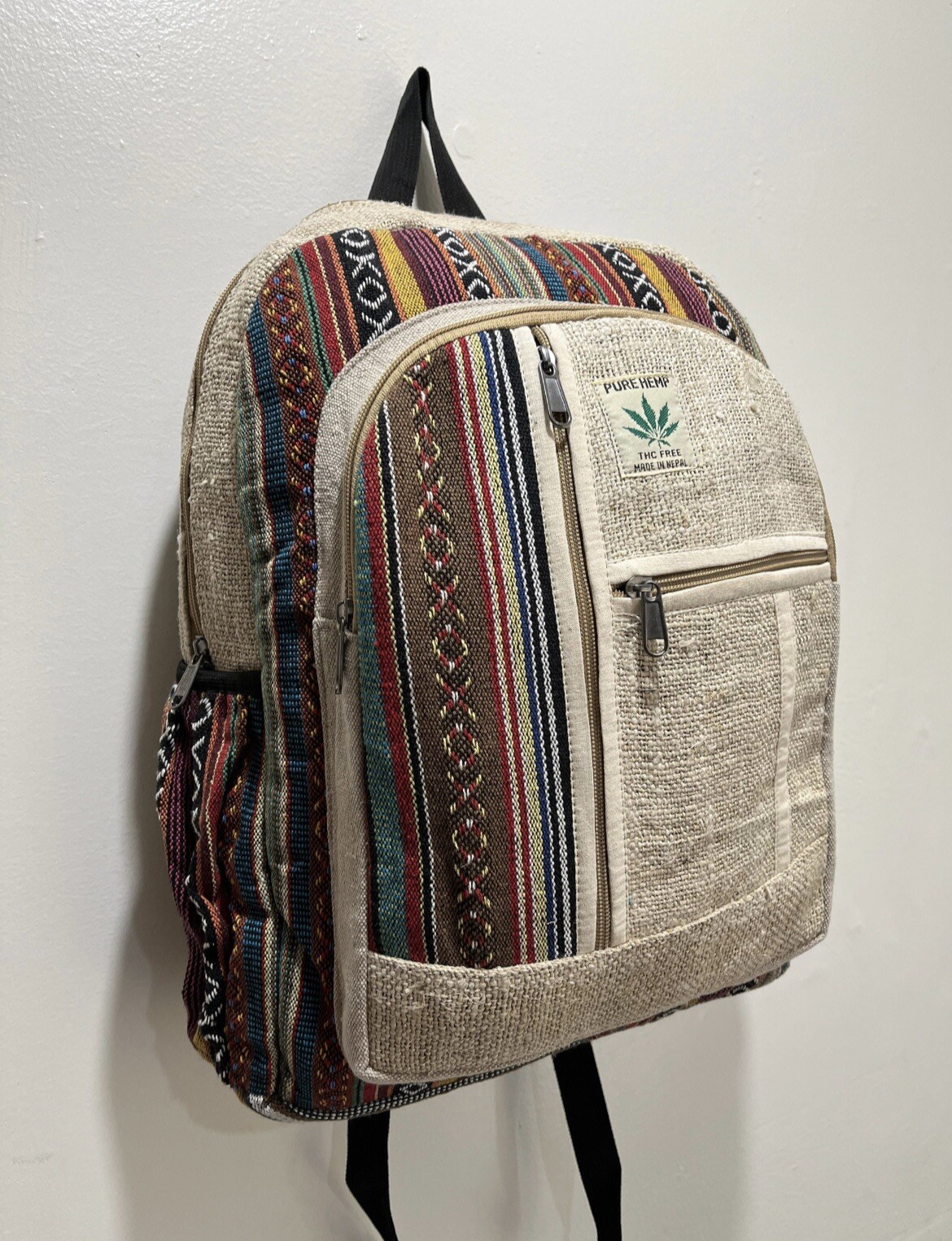 Hemp Backpack  | Eco Friendly | Boho | Handmade | Unisex | Nepal