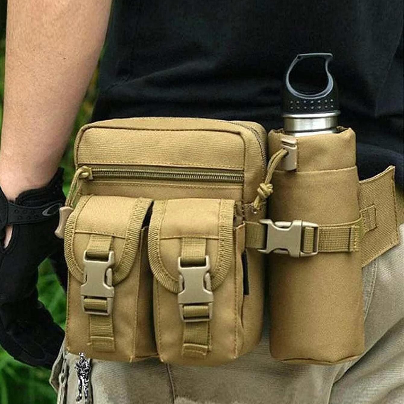 Tactical Fanny Pack Bumbag Waist Bag Military Hip Belt Outdoor Hiking Fishing