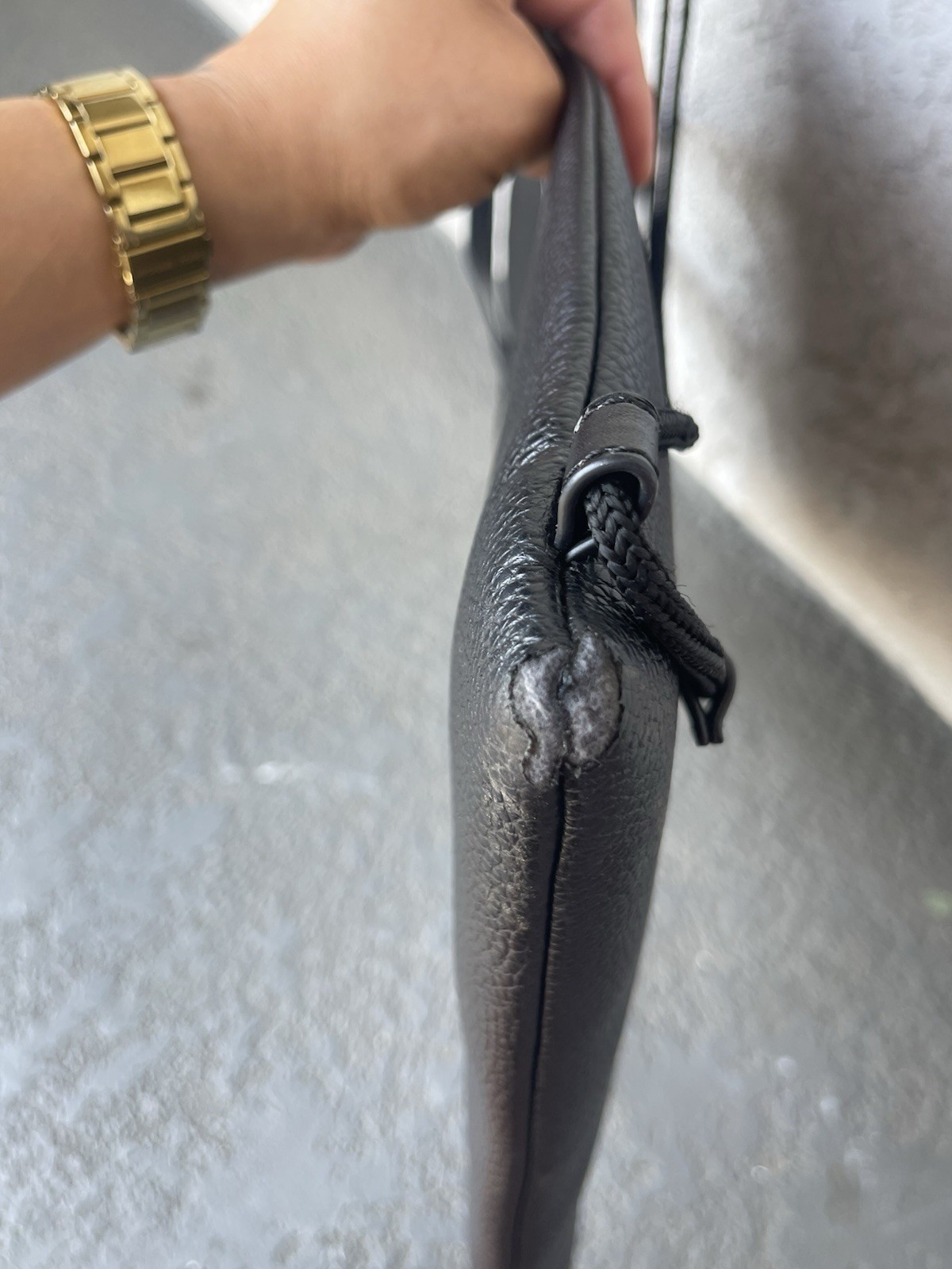 GUCCI x Coco Capitán Logo Leather Drawstring Backpack