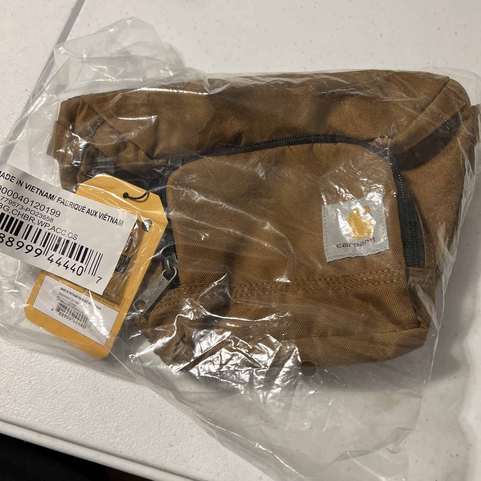 CARHARTT Outdoors Zip Bag, Running Belt, Pouch, Camping Hiking, Fanny Waist Pack