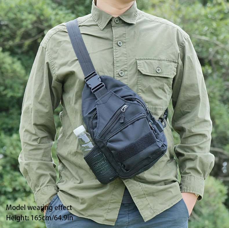 Men Backpack Tactical Sling Shoulder Bag Molle Travel Chest Pack Outdoor Hiking