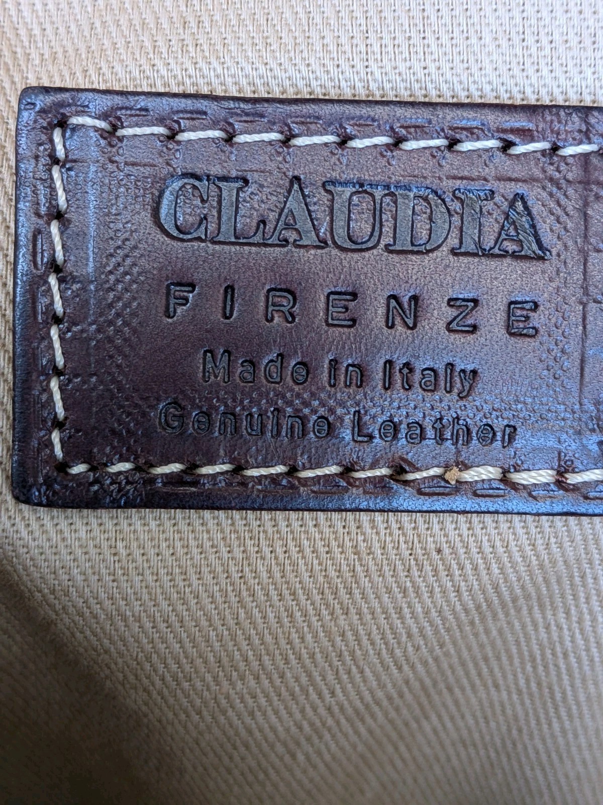 Claudia Firenze Italian Leather Crossbody Messenger Bag Brown Buckle Boho Travel