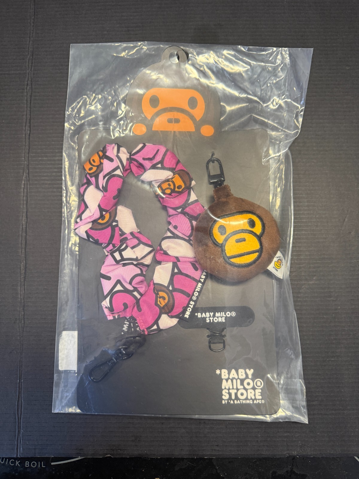 A Bathing Ape BAPE Baby Milo Phone Strap w/Pouch NEW IN BAG w/Tags