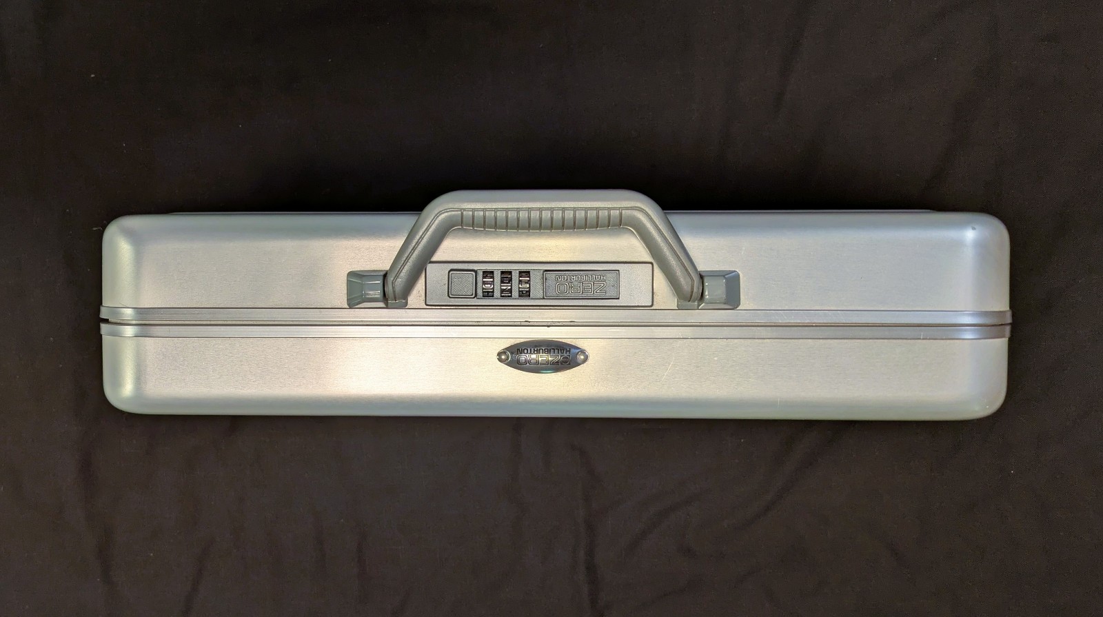 Vintage Zero Halliburton Aluminum Attache Laptop Case – 18 x 13 x 4 Dial Lock