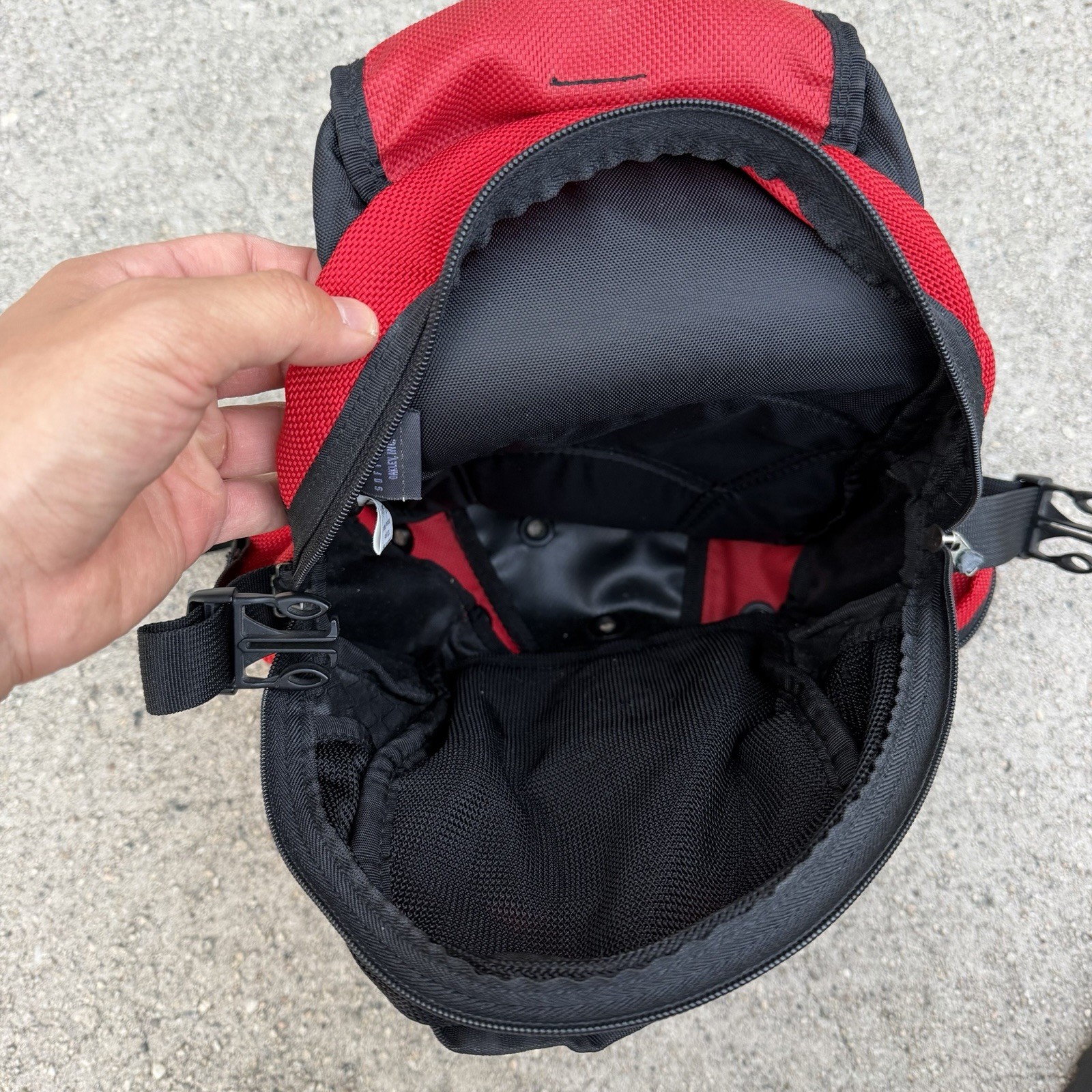 Vintage Y2K Oakley Software Red Icon 1.0 Mini Backpack Gorpcore Streetwear RARE