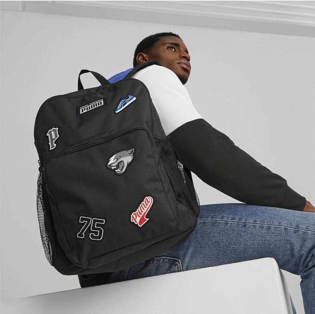 Puma Backpack Black Adults Kids School Travel Work Bag Puma Patches New Unisex