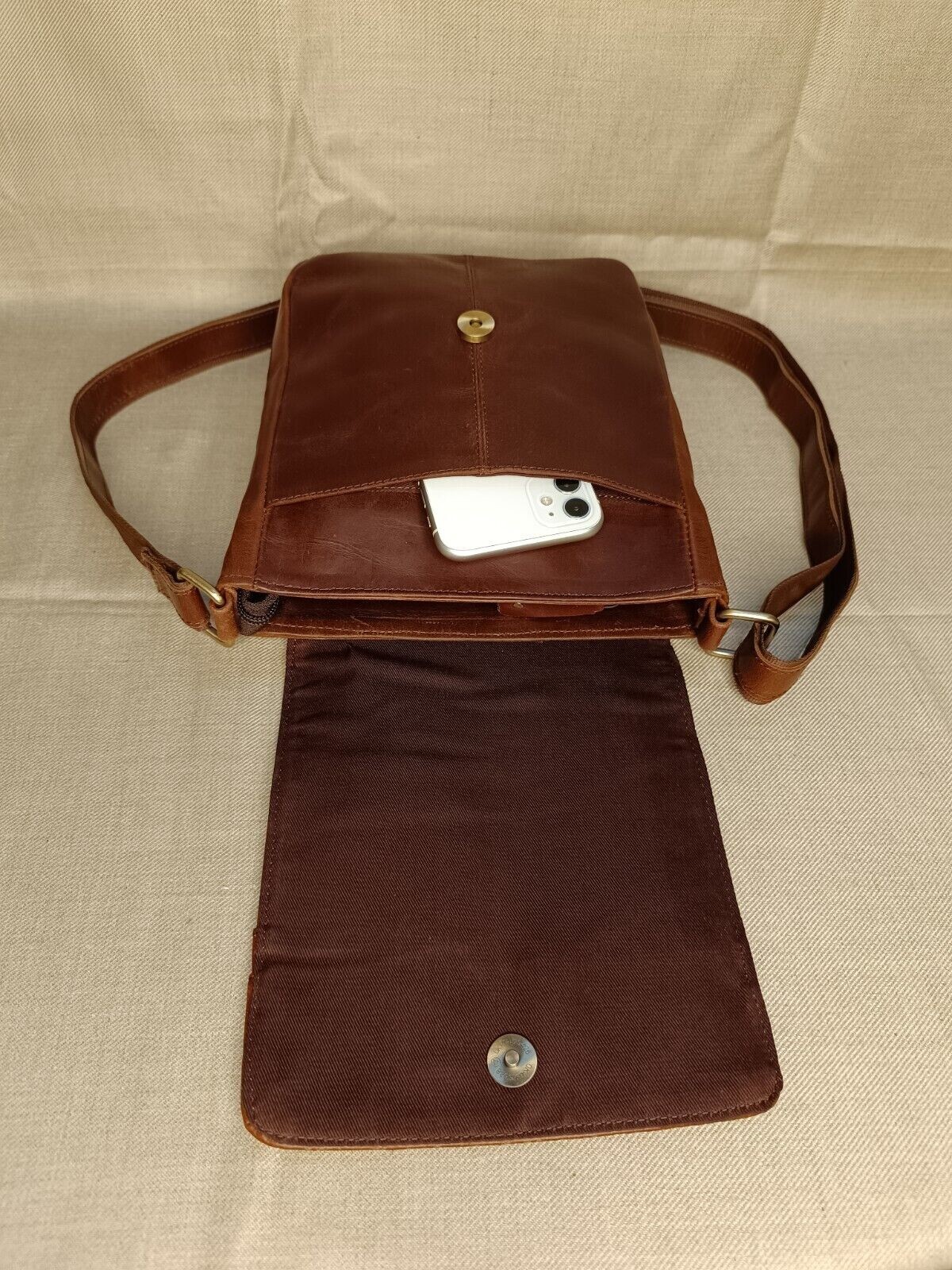 9 In Buffalo Leather Crossbody Sling Bag Purse Satchel Handbag Messenger Bags