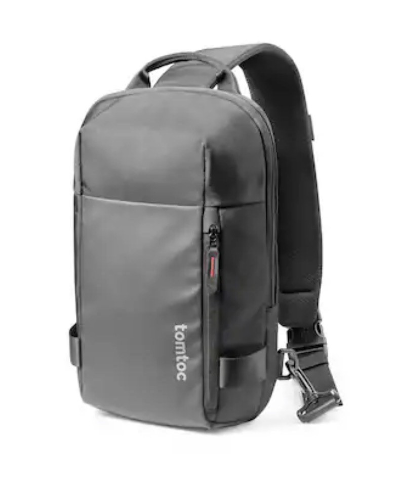 Tomtoc COMPACT EDC SLING BAG courier gamer fashion LARGE shoulder crossbody NWOT