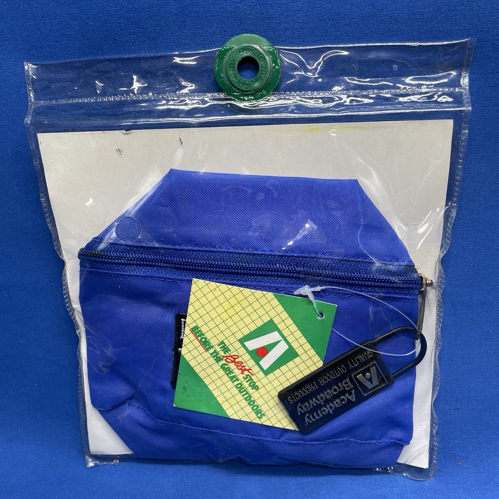 Vintage 90s Fanny Pack Academy Broadway Hip Pocket NEW SEALED Blue 7.5x4x3in Vtg