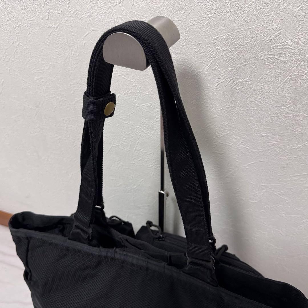 BRIEFING BRF300219 BS TOTE TALL Black Ballistic Nylon A4 Tote Made in USA