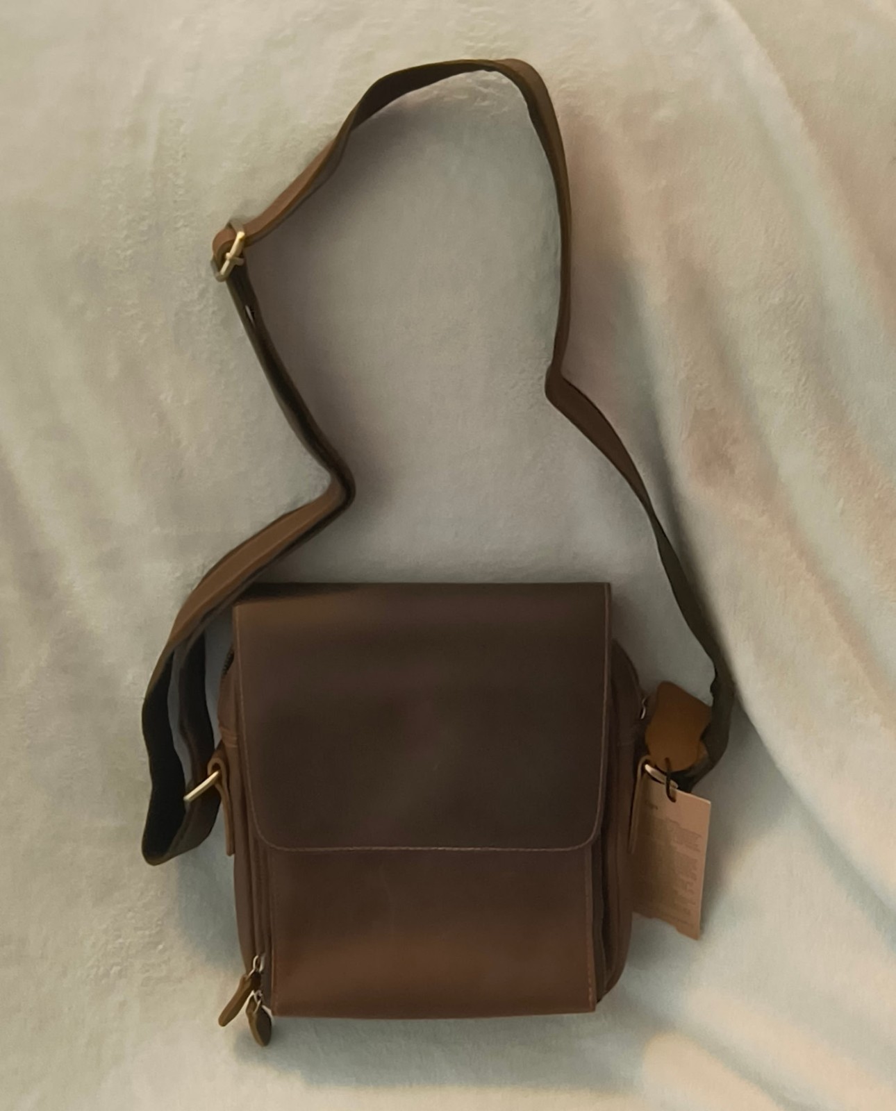 Jack and Chris Cross Body Messenger Bag.Heavy duty distressed premium leather.