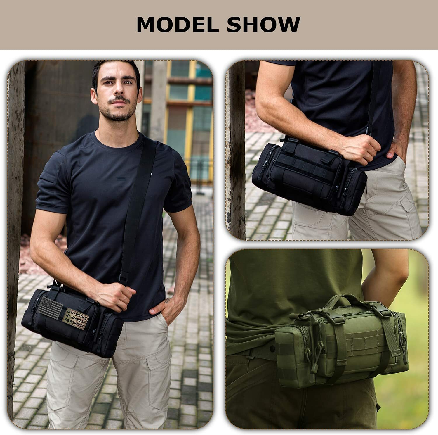 Outdoor Military Tactical Waist Pack Waterproof Camping Hiking Backpack Pouch US