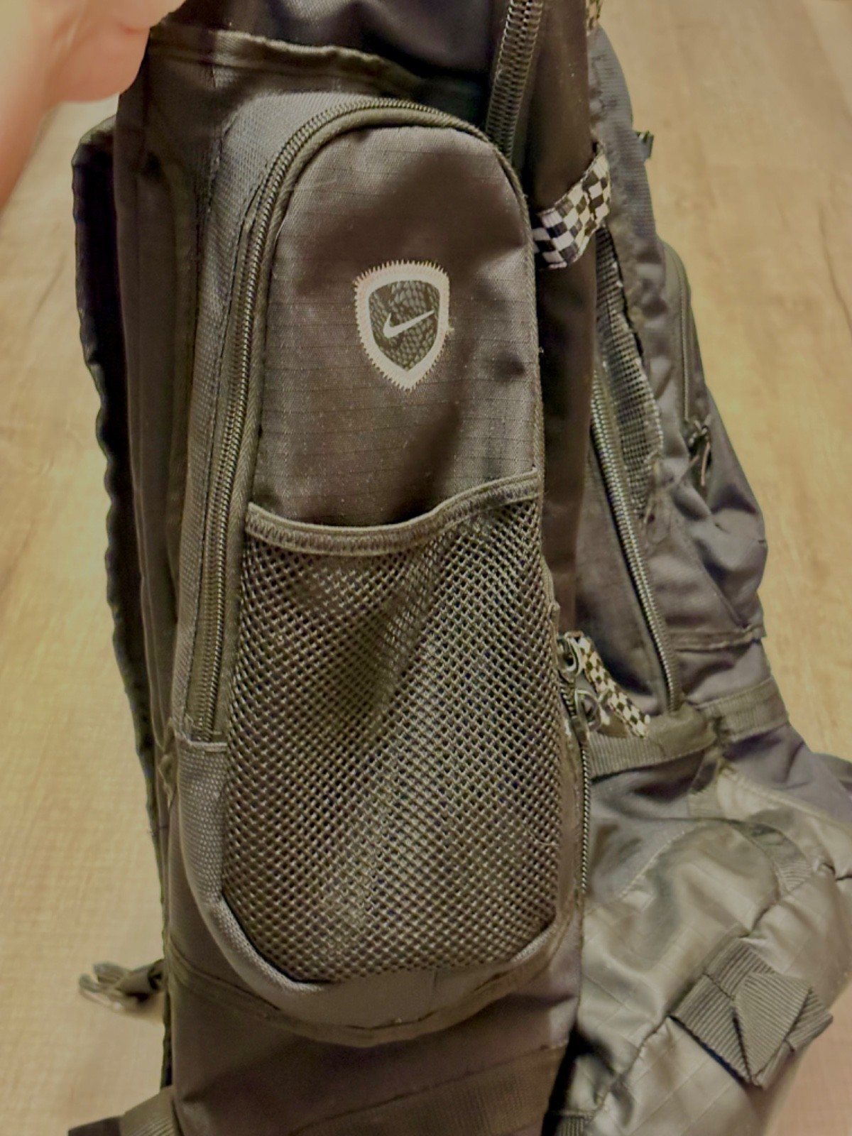 Nike Lacrosse Face-Off Game Day Extra Large Backpack Black Gear Bag Stick Slot