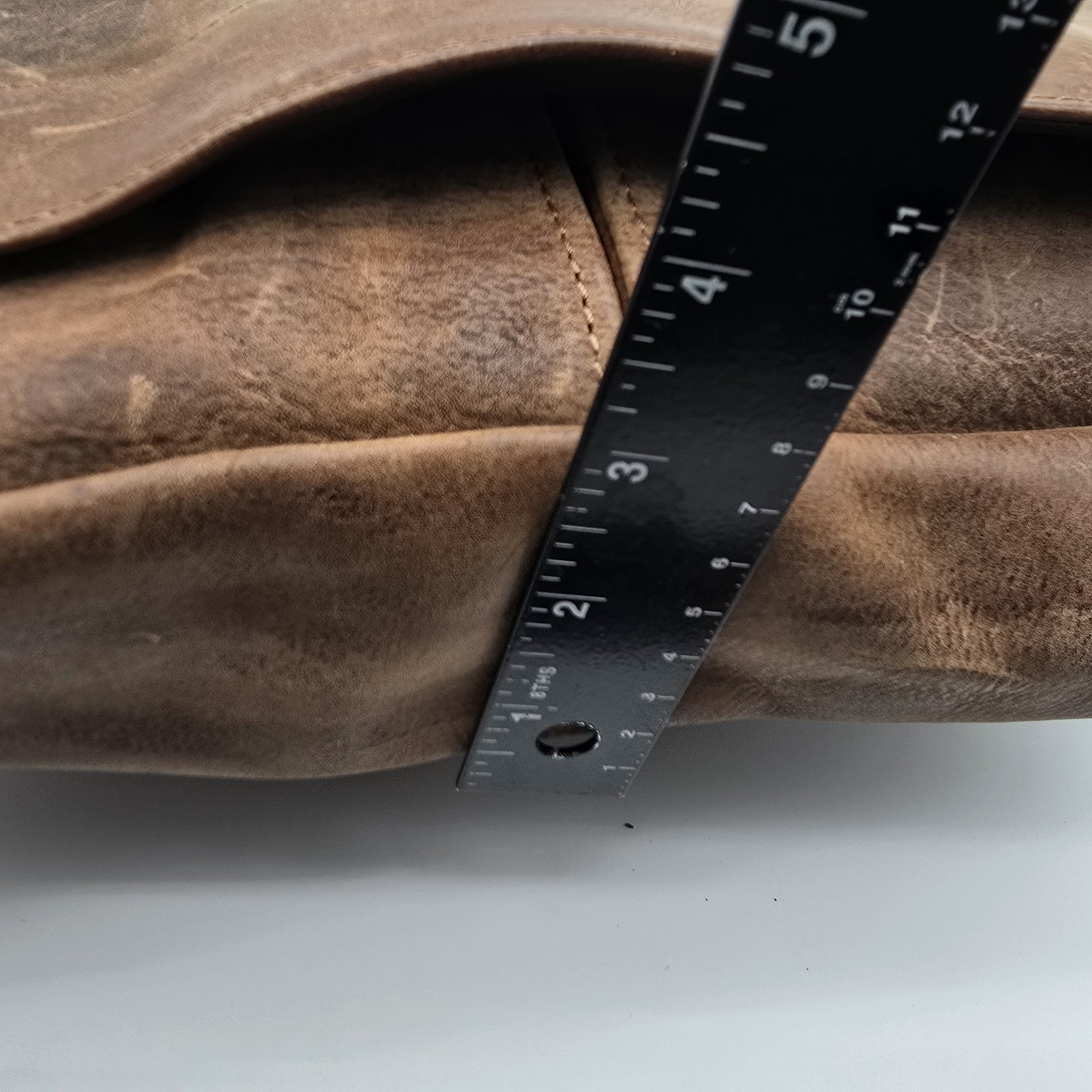 Wilsons Leather Messenger Bag Brown Vintage Legal Breifcase Shoulder Distressed