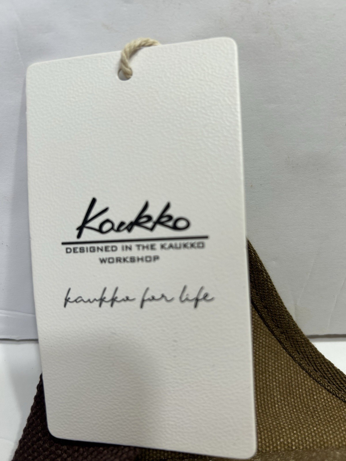 Kaukko Brown Canvas Crossbody Messenger Bag Sling Shoulder Bag Pockets NWT