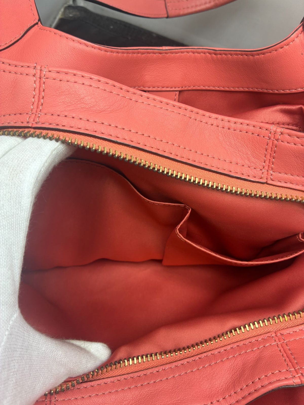 Coach Tote Bag AB Rank F23602 Leather 32cm x 20cm x 12cm Used
