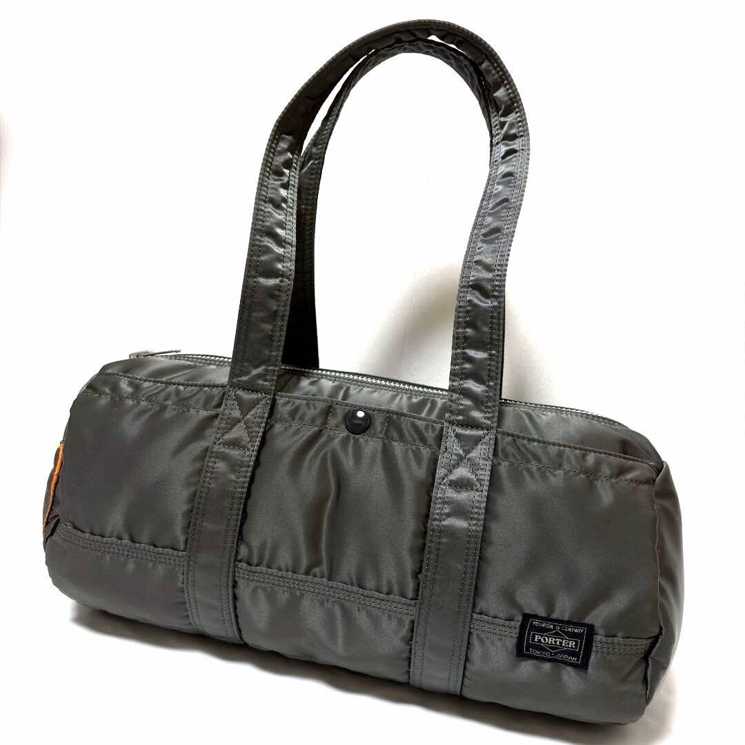 Porter Tanker Gray Mini Boston Duffel Bag L Yoshida Kaban Made in Japan