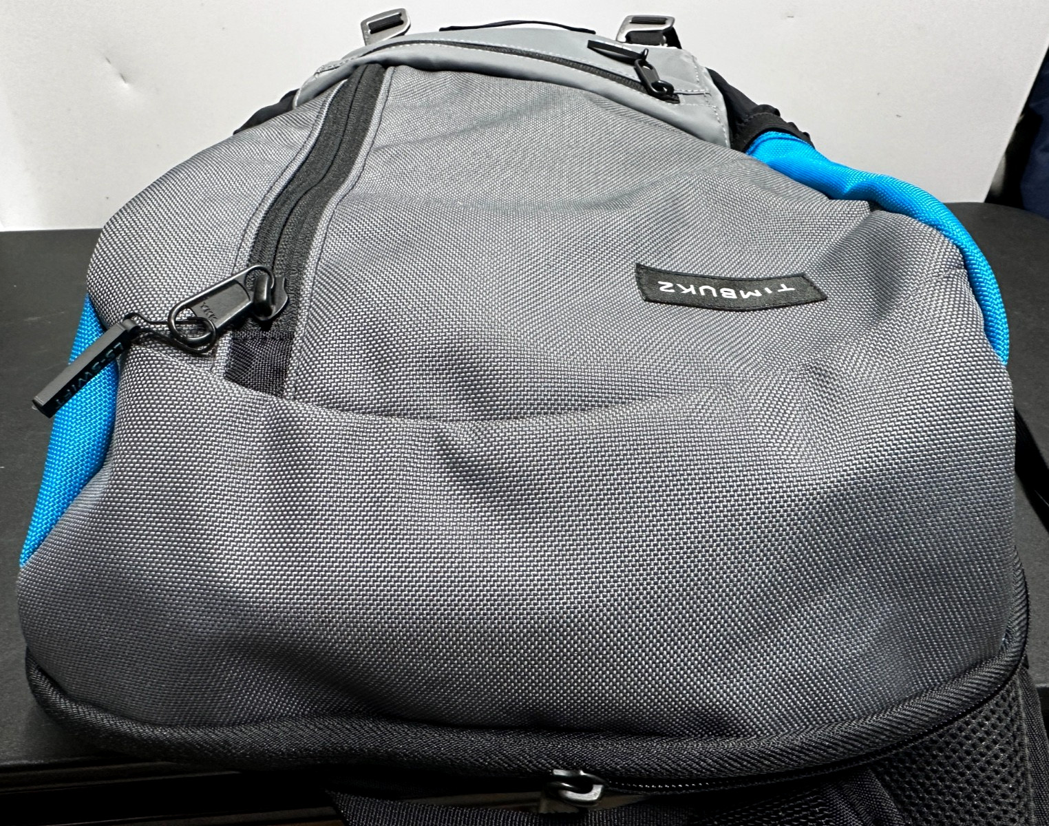 TIMBUK2 Alcatraz Water Resistant Backpack Gray Blue Purple – Used