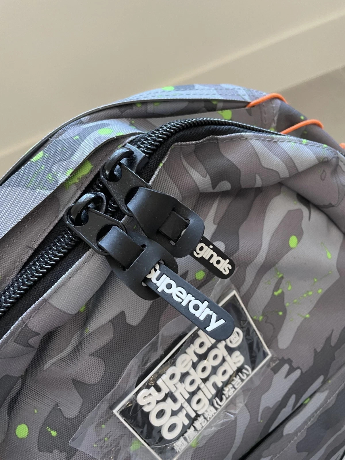 Superdry Outdoor Originals Japanese Camo Print Grey Backpack – New With Tags