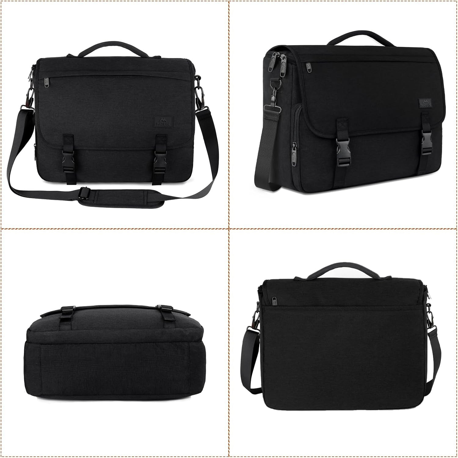 MATEIN Messenger Bag for Men, Briefcases Lightweight Men’S Laptop Bag 15.6 Inch