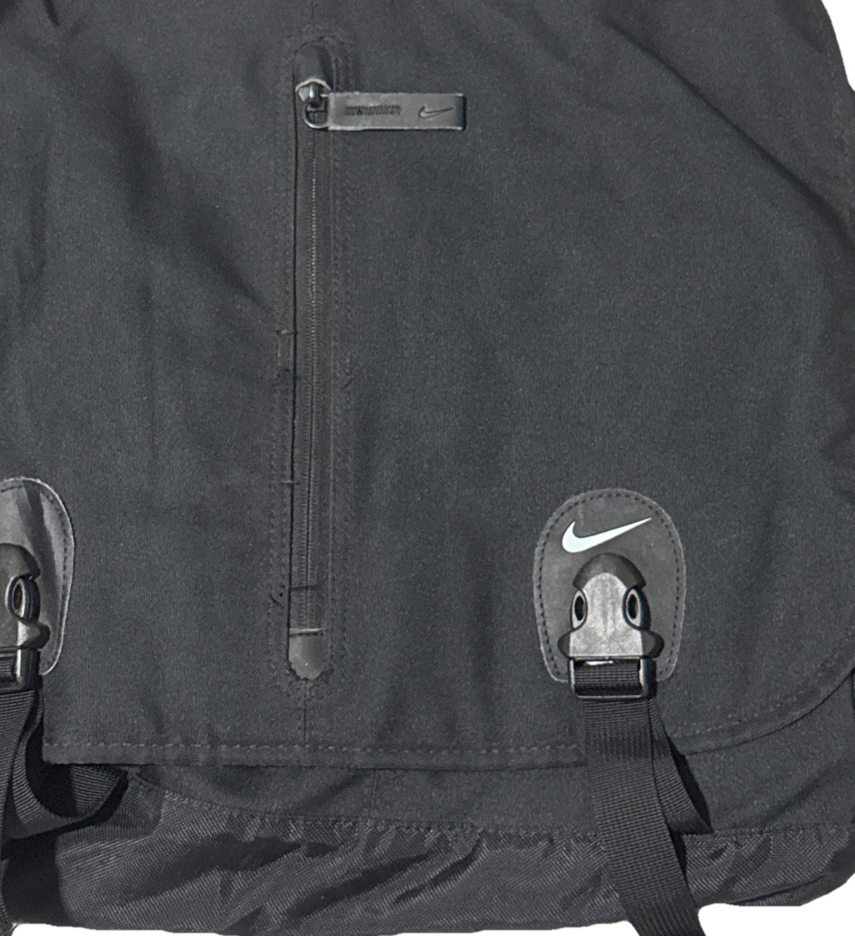 Vintage Nike Cordura Messenger Bag Shoulder Bag Black