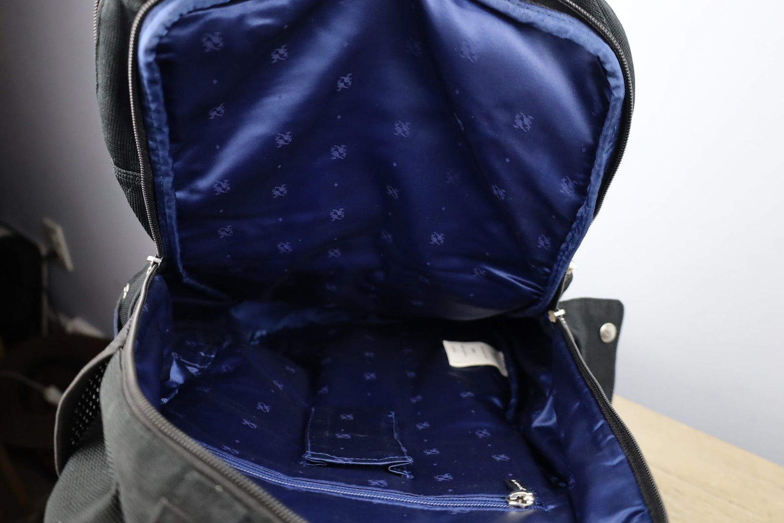 Y2K Kangol Tropic Black Back Pack Buckle Large Capacity NWT