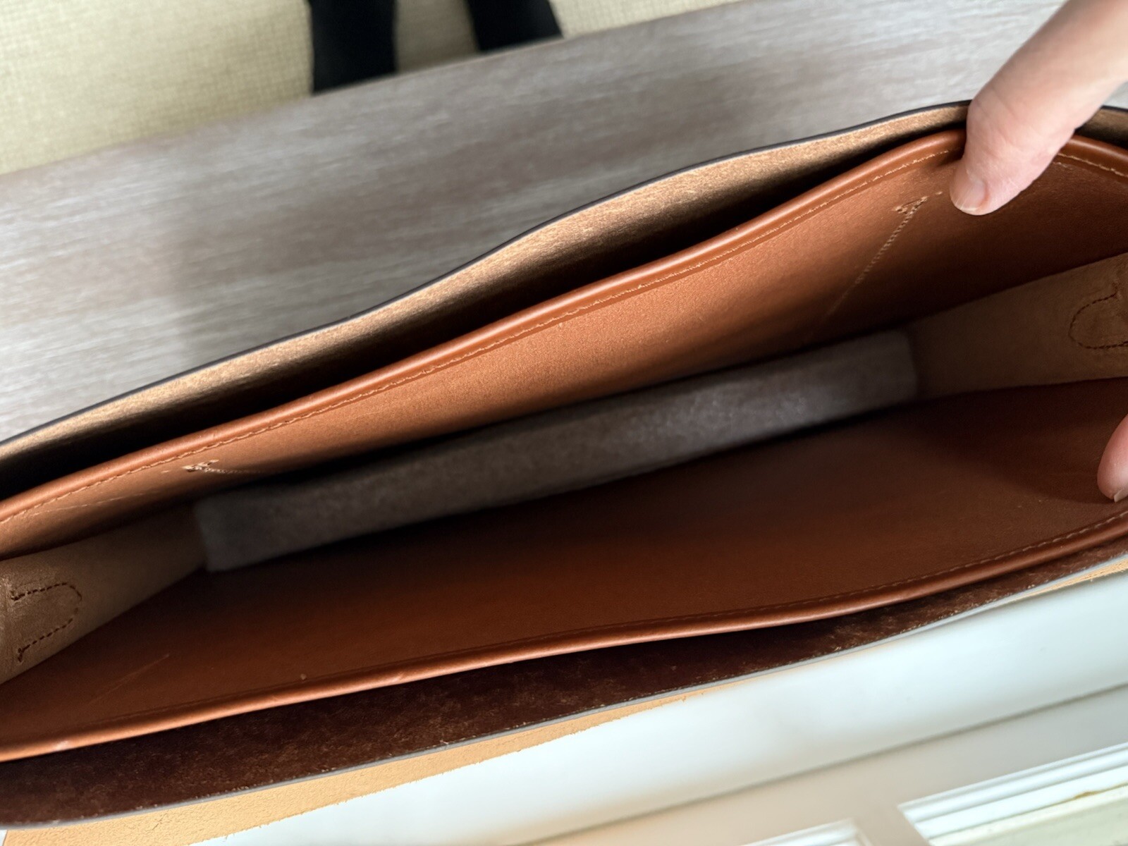 Boldrini Selleria Men’s Leather Messenger Bag with Strap Made In Italy NWT