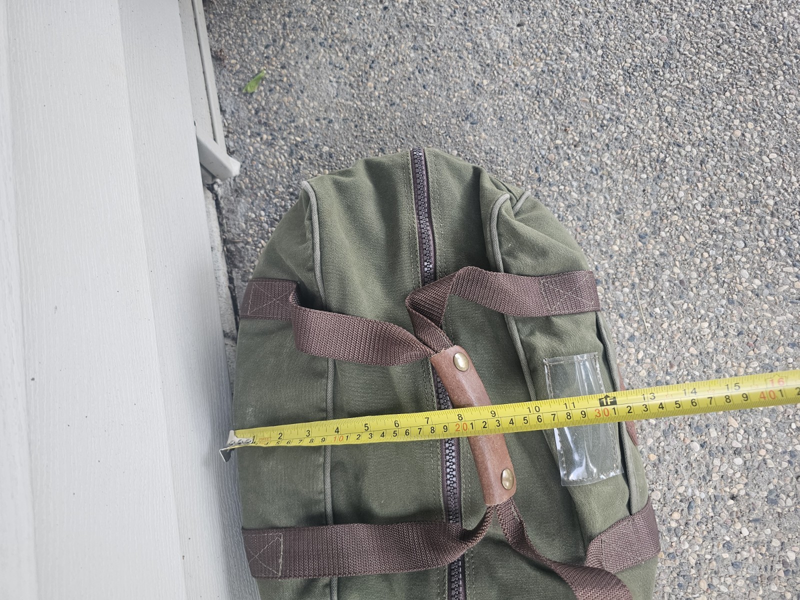 Duluth Pack Small Duffle/Bag Grab Handle, Olive Green