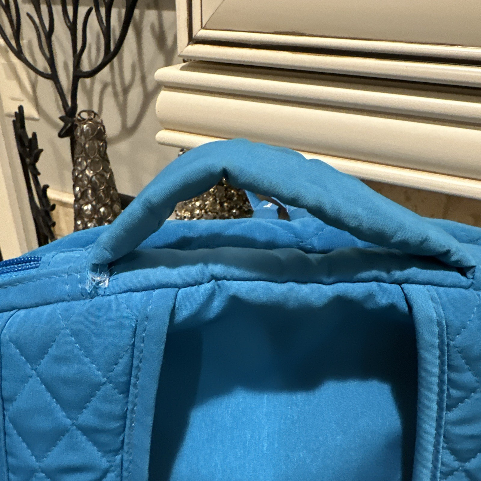 Vera Bradley Womens Cotton Campus Backpack, Forever Green Teal