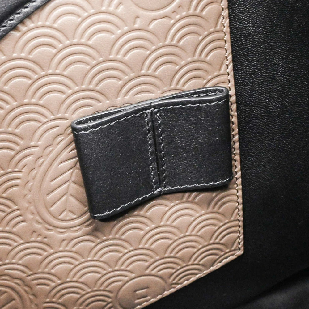 Montblanc Backpack Business Bag Leather Black 38x34x16cm pre-owned