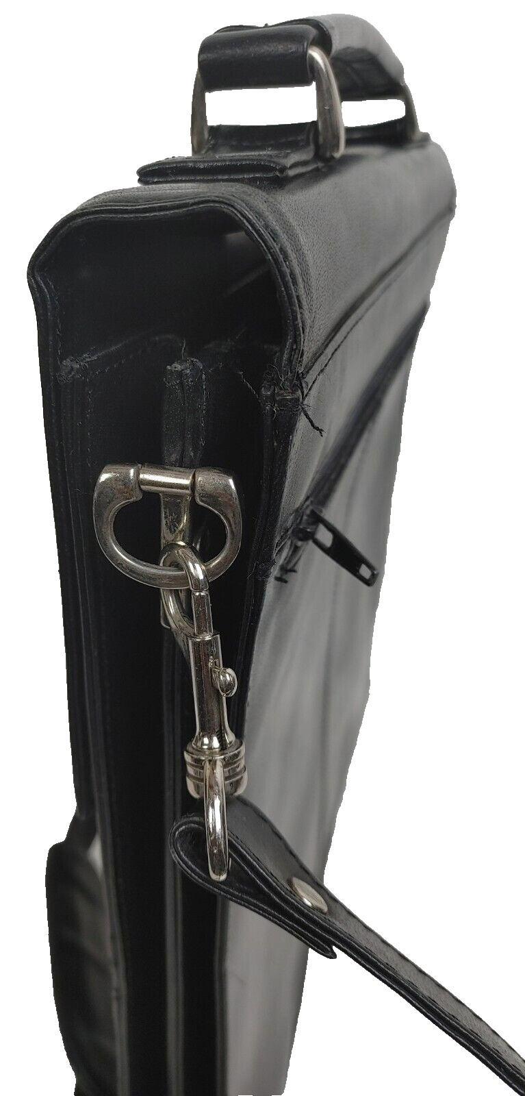 Dizengoff Men Genuine Leather Cross Body Shoulder Messenger Bag Small Black