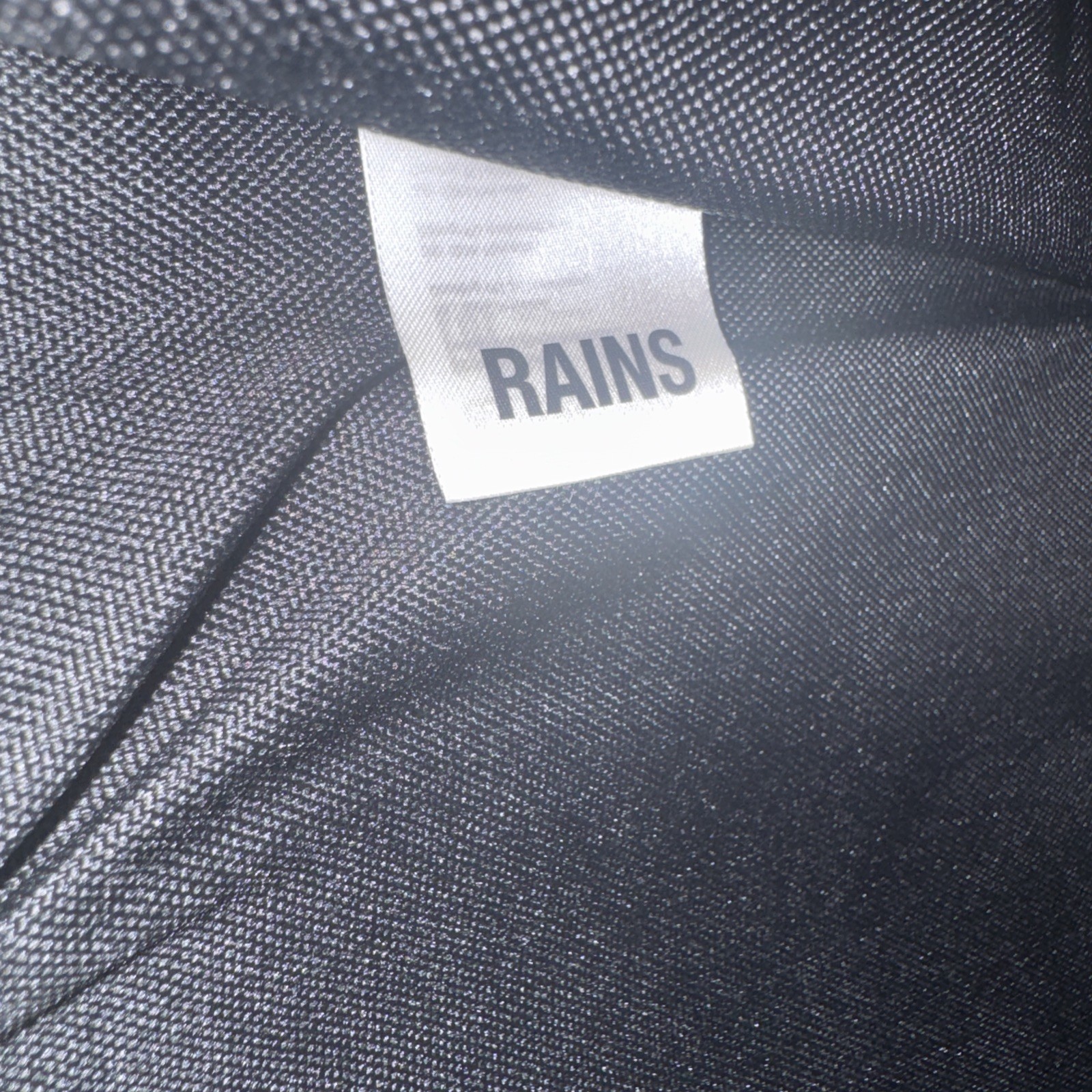 RAINS NWOT Backpack Waterproof Matte Navy Blue Work School Computer Backpack