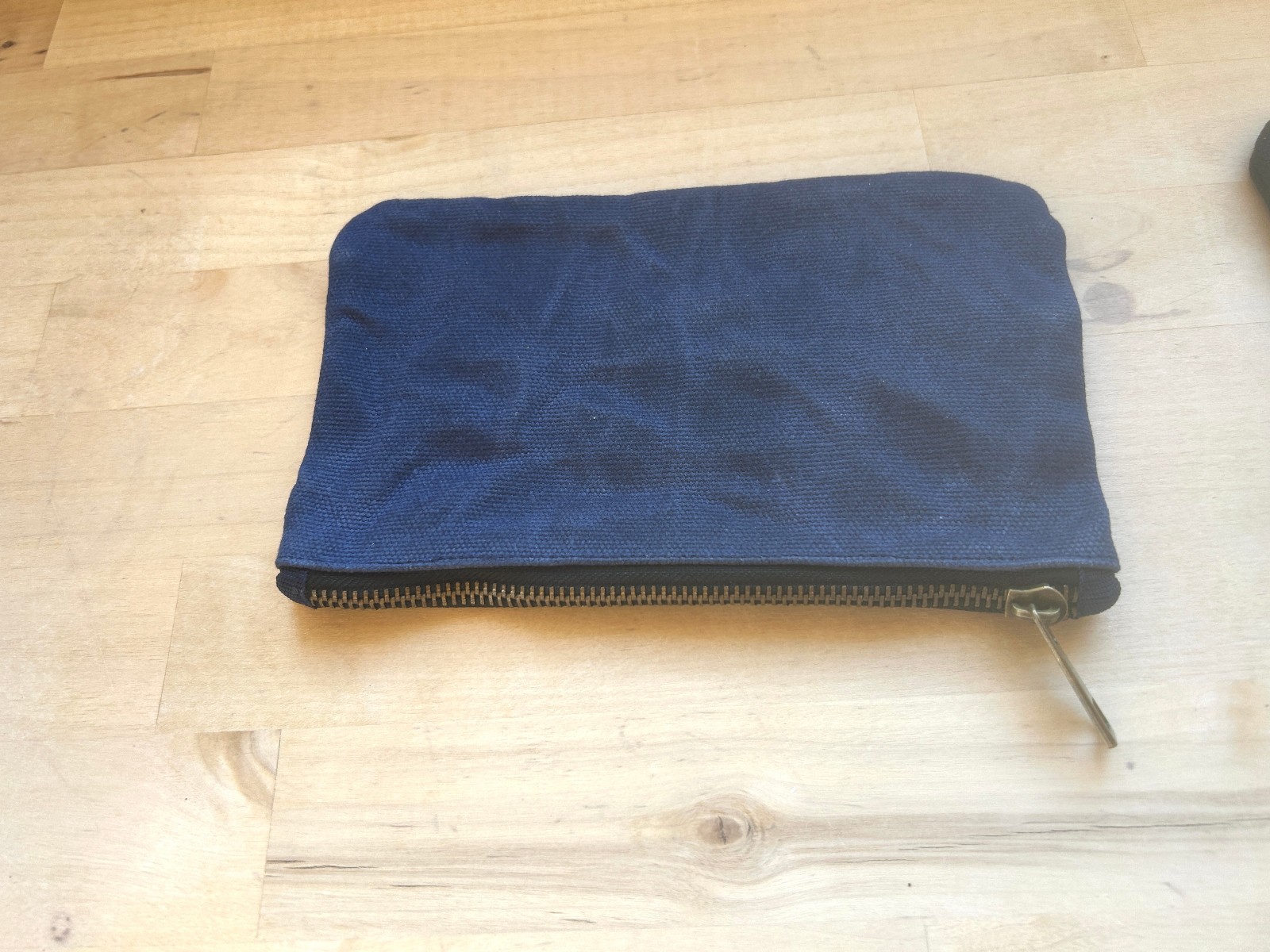 Fabric Canvas Pouches with Zipper Black, Blue- 12″x8″ (Qty 2) – 7″x4″ (Qty 2)