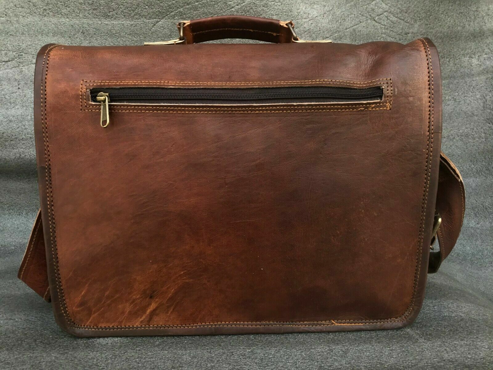 Messenger 4 Size Laptop Satchel S Shoulder Bag Men’s Vintage Genuine Leather