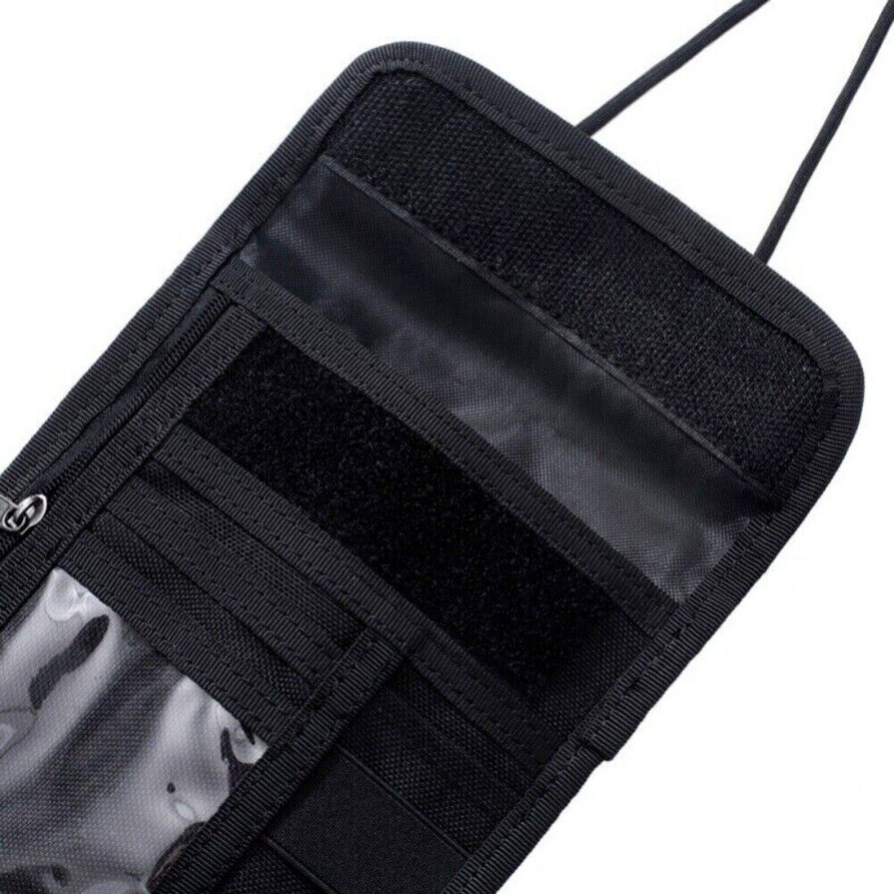 Tactical ID Credit Card Holder Case Passport Purse Chest Hanging Wallet Pouch