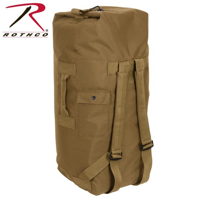 Rothco G.I. Type Enhanced Double Strap Duffle Bag – Coyote Brown
