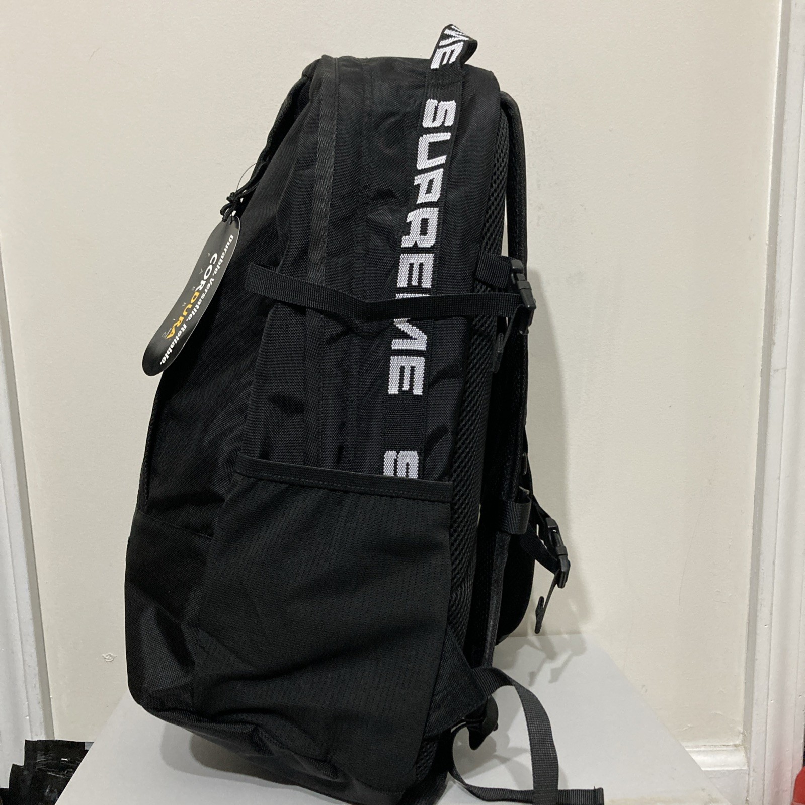 Supreme Cordura SS18 Ripstop Nylon Backpack Black – 100% Authentic
