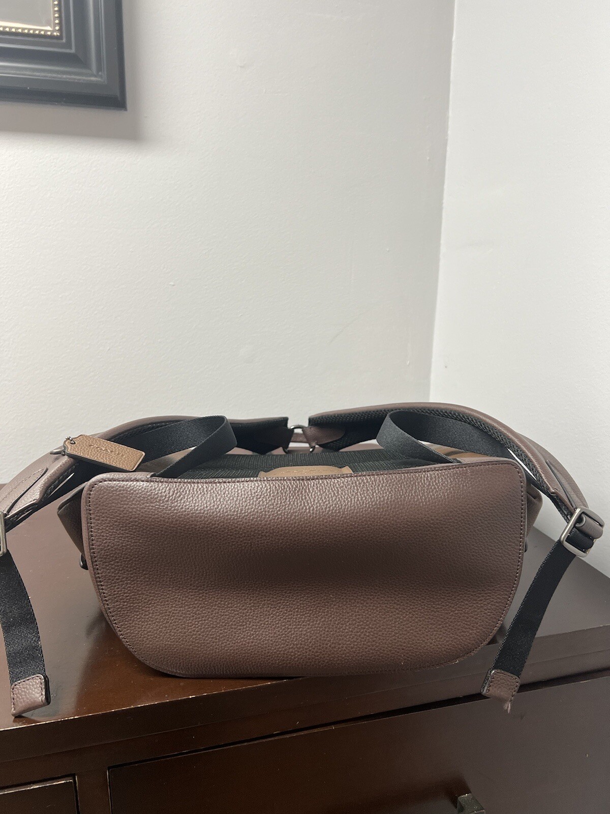 Coach Hudson Leather Backpack Bag Men’s Brown New