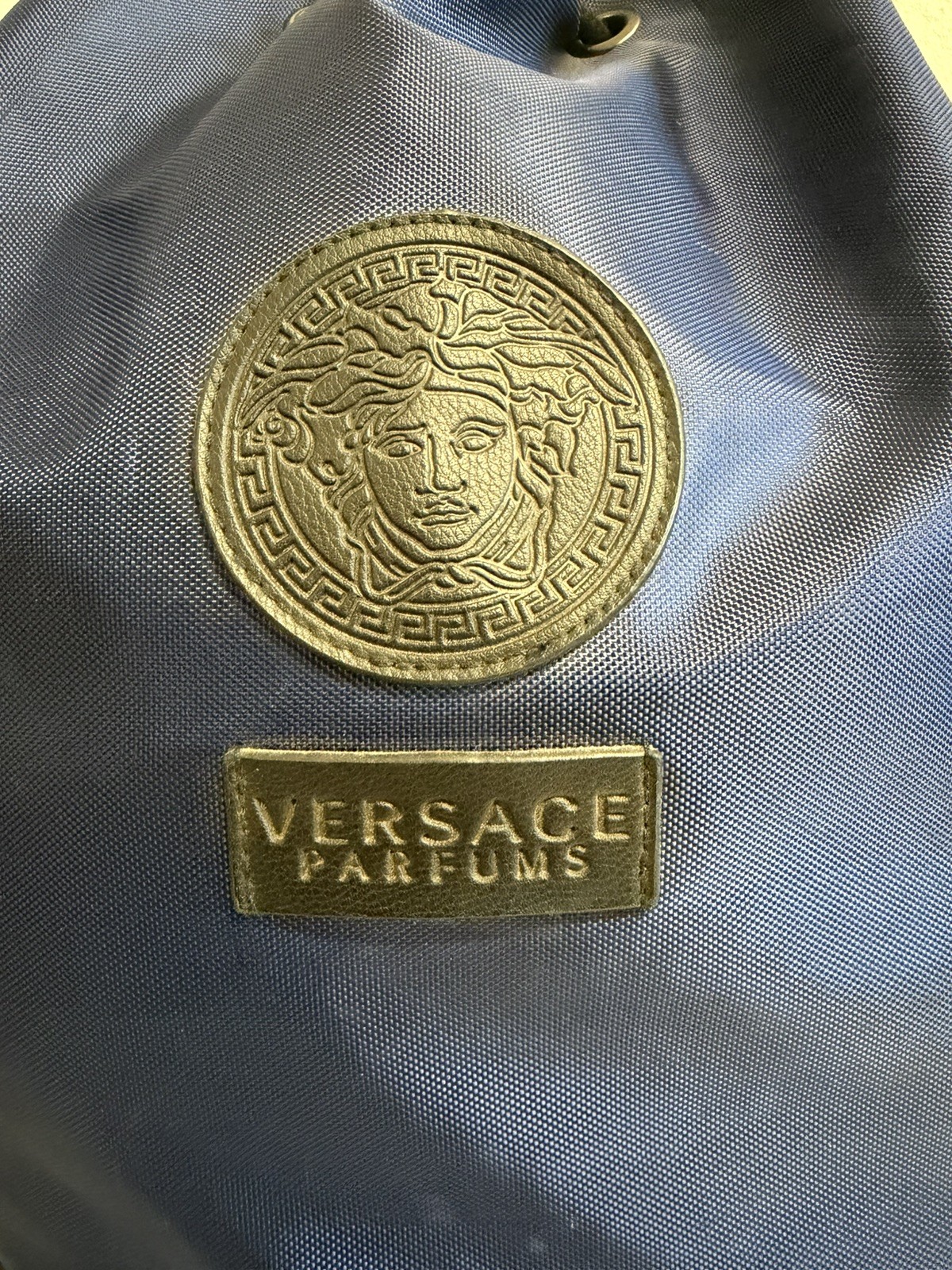 VERSACE Medusa Parfumes BACKPACK Navy Blue Black Logo Backpack