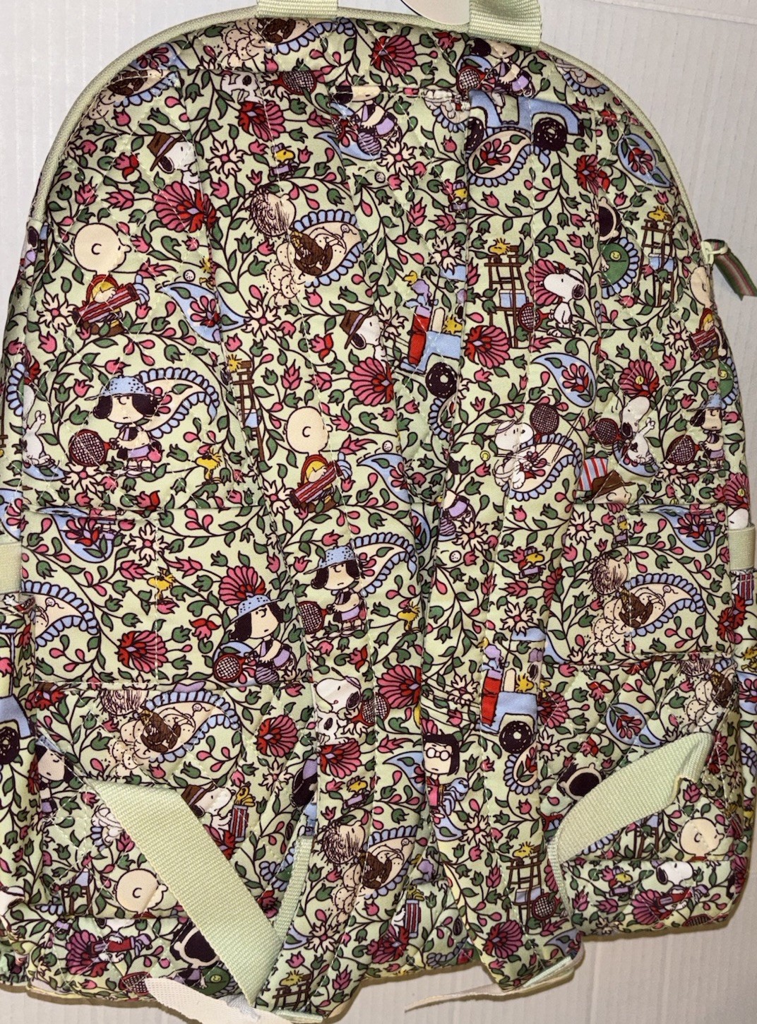 Vera Bradley Bancroft Backpack Bag Snoopy Country Club Peanuts Paisley