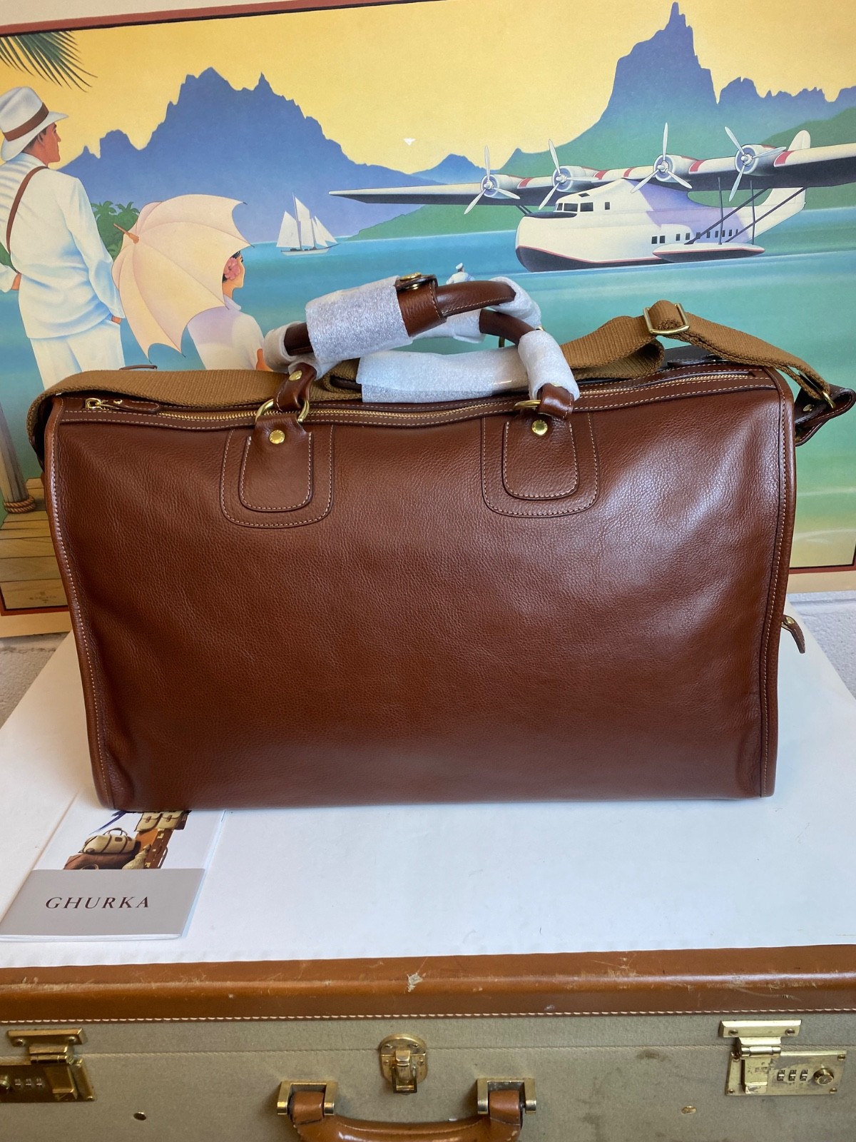 Ghurka Original Collection No. 2 Express Vintage Leather Carry-On Travel Bag