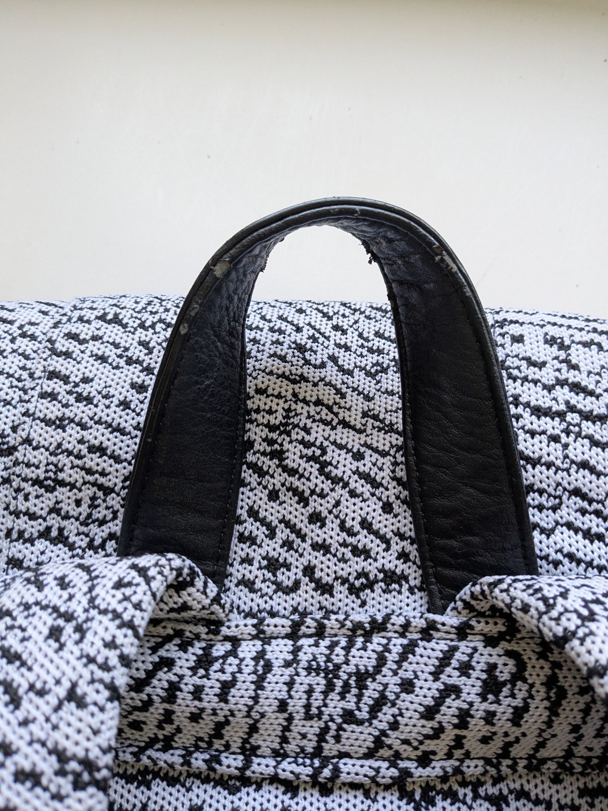 Mozay Backpack Opal Backpack Dreamweave Oreo Knit Laptop Pocket Black White