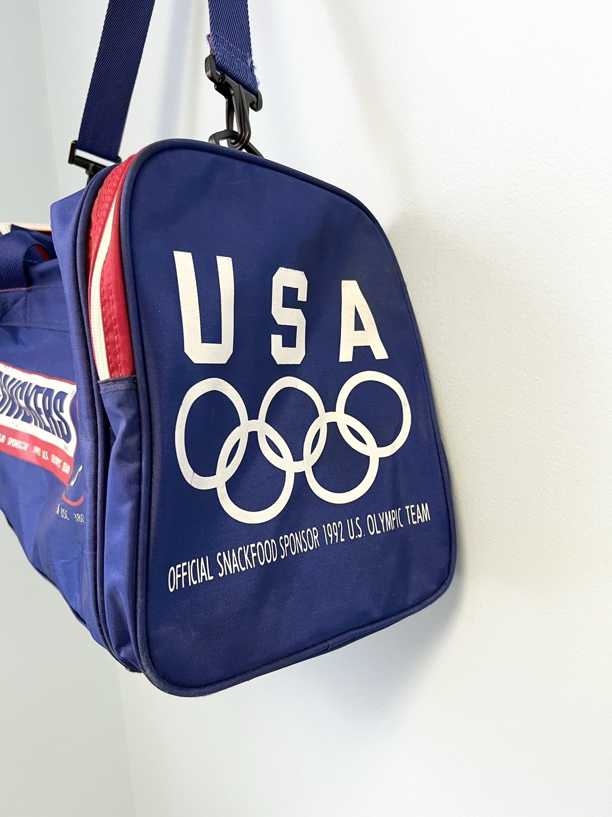 Vintage 1992 Adidas Snickers USA Olympic Team Duffle Bag Barcelona Olympics Gym