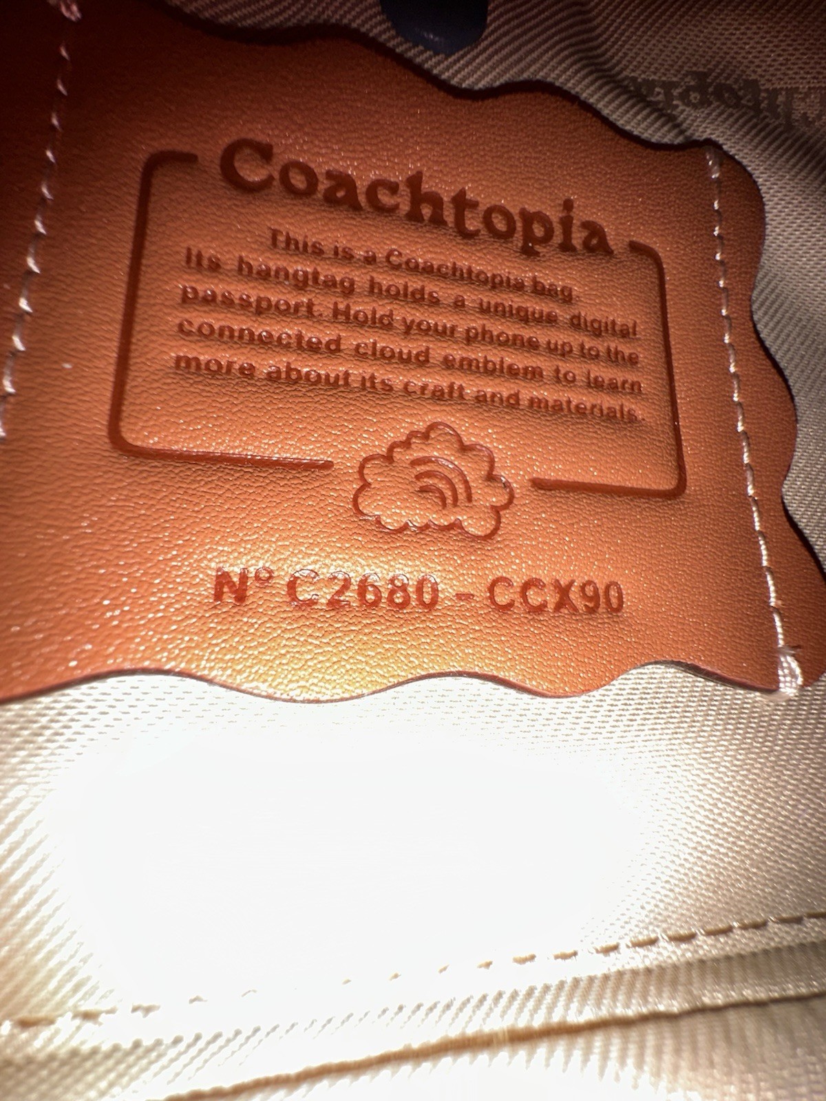COACH Cargo Shoulder Bag In Upcrafted Signature Denim CCX90 NWT