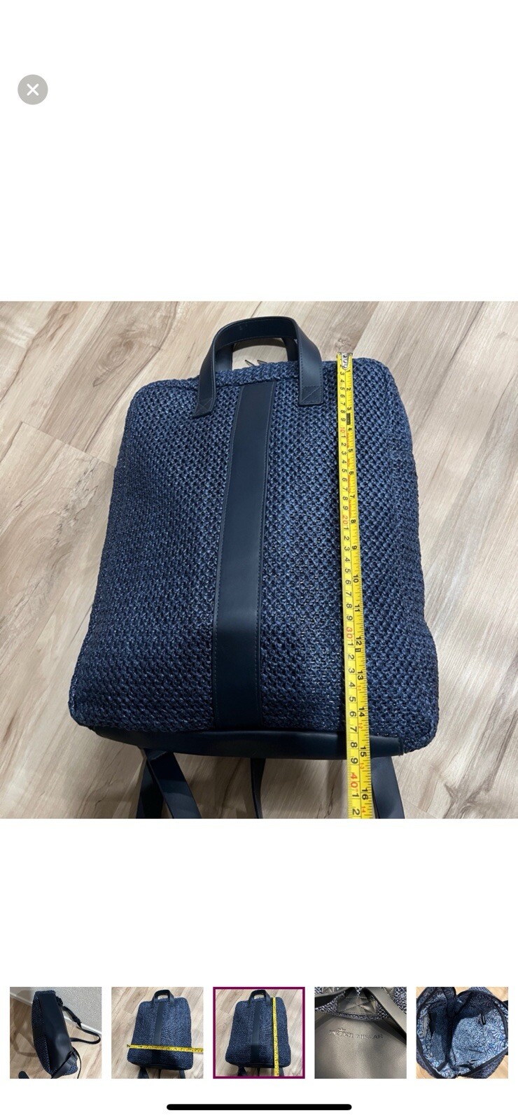 Peter Millar Womenswear Leather LaptopGolf Backpack