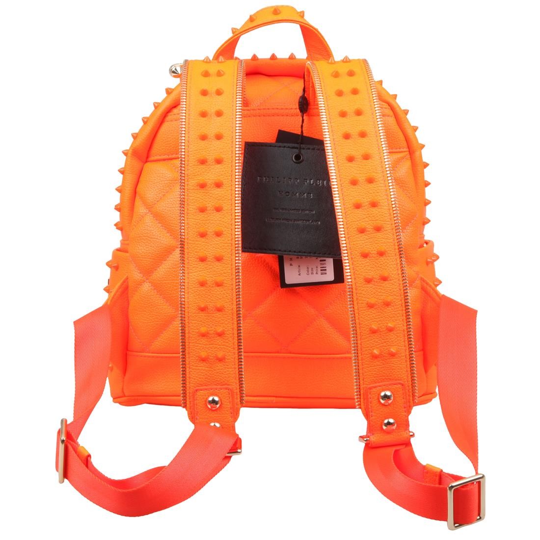 Philipp Plein Couture Homme backpack neon orange bag polyurethane & polyester
