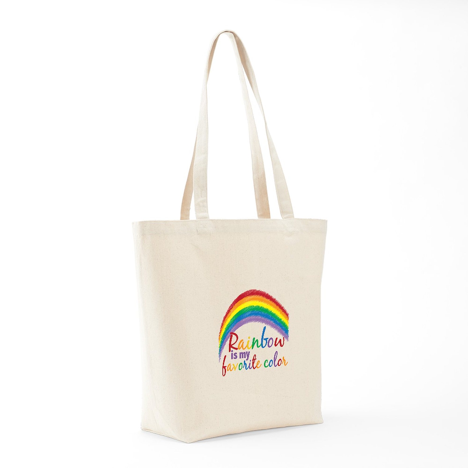 CafePress Rainbow Favorite Color Tote Bag (670279066)